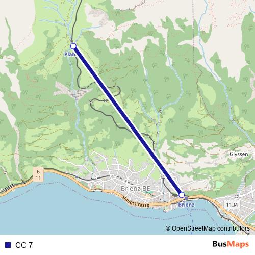 CC 7 rail Line Map
