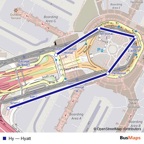 Hy bus Line Map