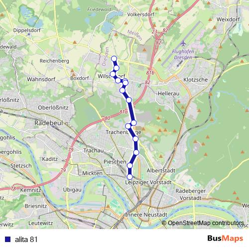 alita 81 bus Line Map