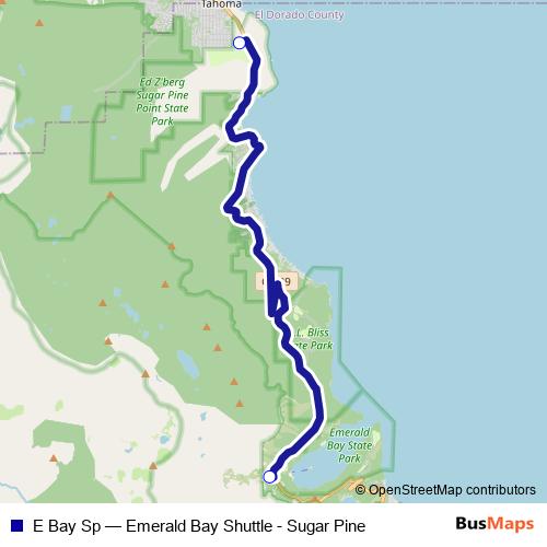 E Bay Sp bus Line Map