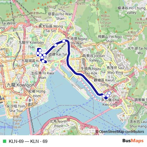 KLN-69 bus Line Map