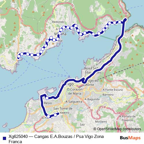 Xg625040 bus Line Map