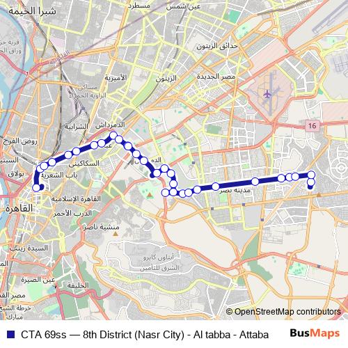 CTA 69ss bus Line Map