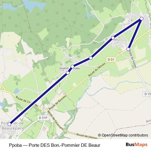 Ppoba bus Line Map