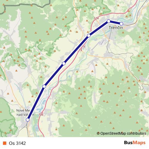 Os 3142 rail Line Map