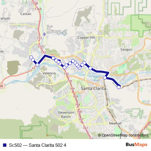 Sc502 bus Line Map