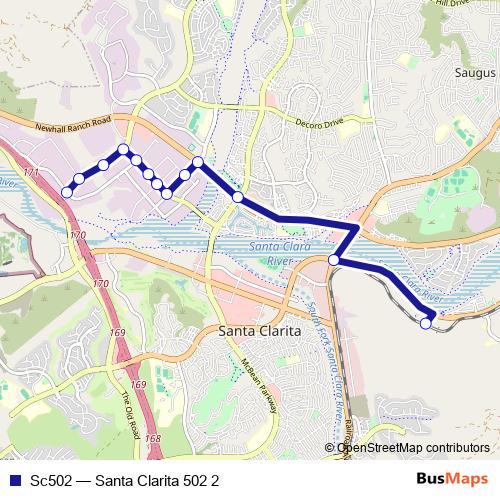 Sc502 bus Line Map