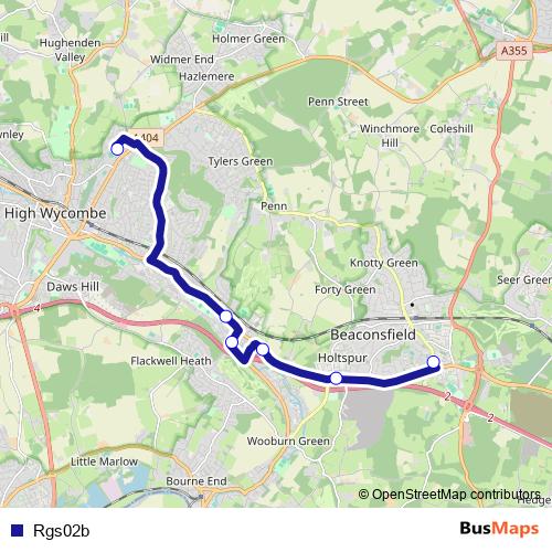 Rgs02b bus Line Map