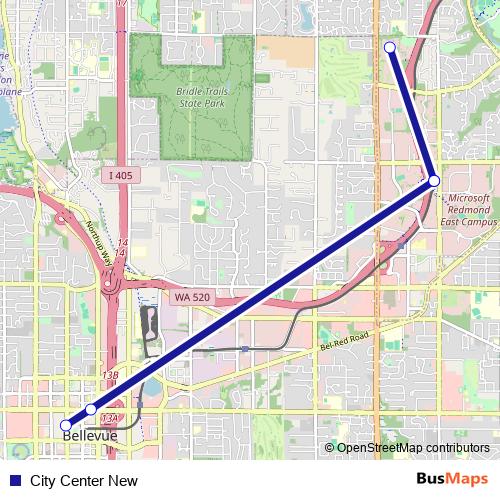 City Center New bus Line Map