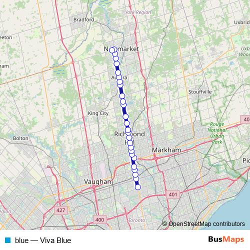 blue bus Line Map