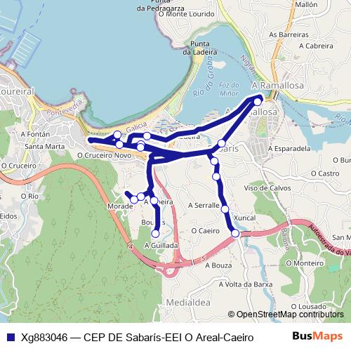 Xg883046 bus Line Map
