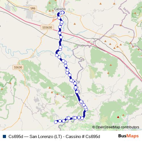 Cs695d bus Line Map