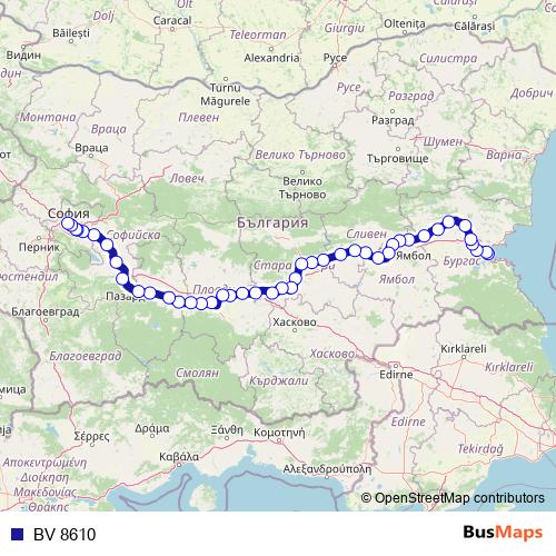 BV 8610 rail Line Map