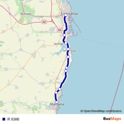 R 8386 rail Line Map