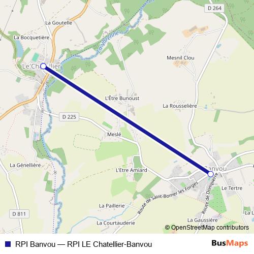 RPI Banvou bus Line Map