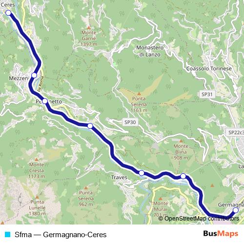 Sfma rail Line Map
