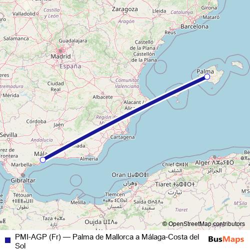 PMI-AGP (Fr) air Line Map