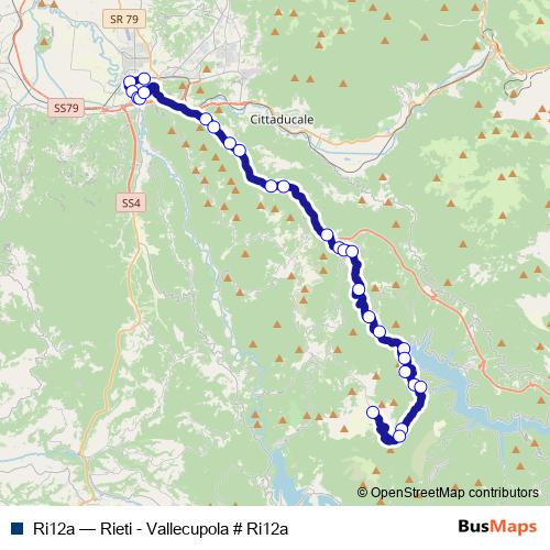 Ri12a bus Line Map