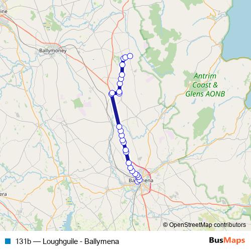 131b bus Line Map