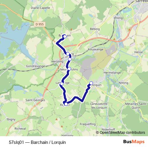 57slq01 bus Line Map