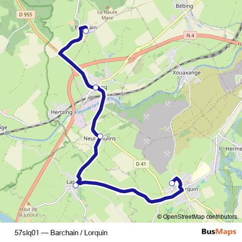 57slq01 bus Line Map