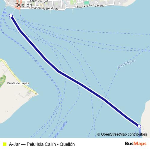 A-Jar ferry Line Map
