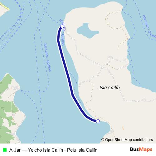 A-Jar ferry Line Map