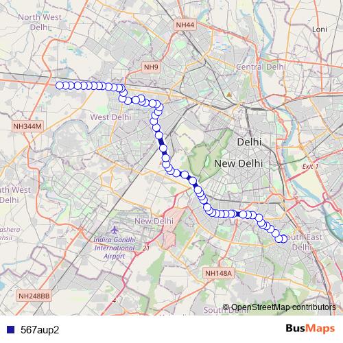 567aup2 bus Line Map