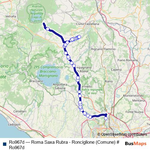Ro967d bus Line Map