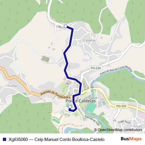 Xg835060 bus Line Map
