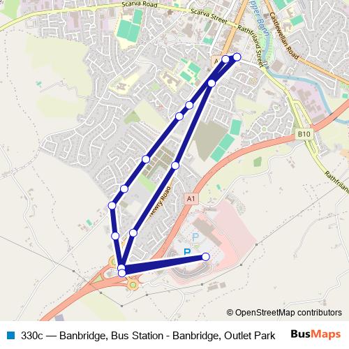 330c bus Line Map