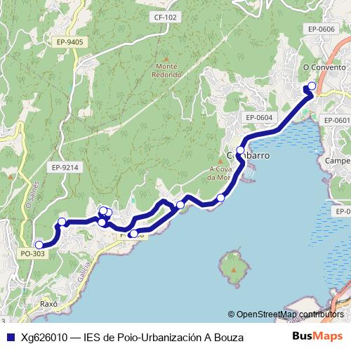 Xg626010 bus Line Map