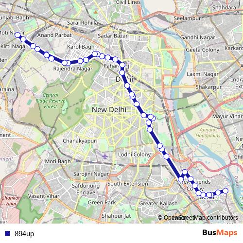 894up bus Line Map