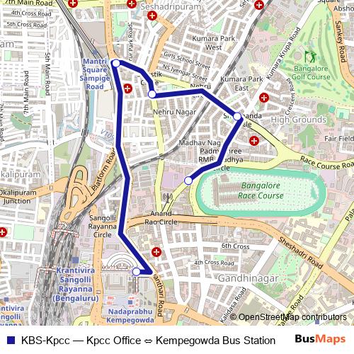 KBS-Kpcc bus Line Map