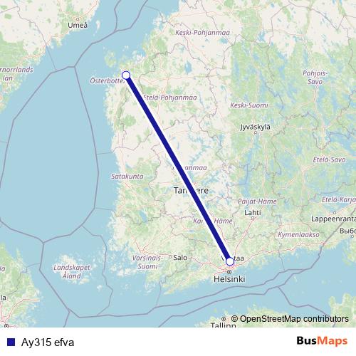 Ay315 efva air Line Map