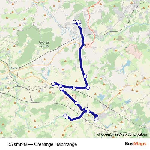 57smh03 bus Line Map