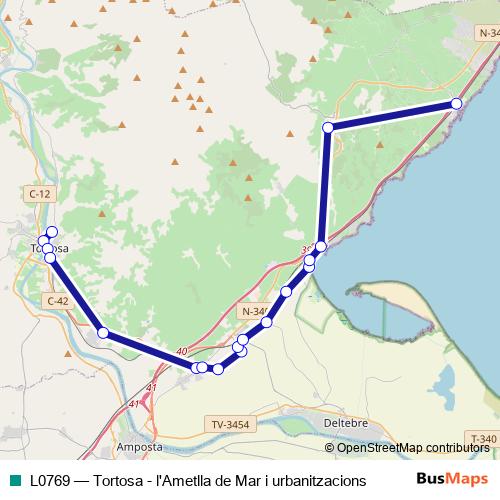 L0769 bus Line Map