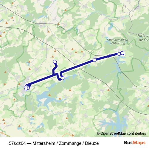 57sdz04 bus Line Map