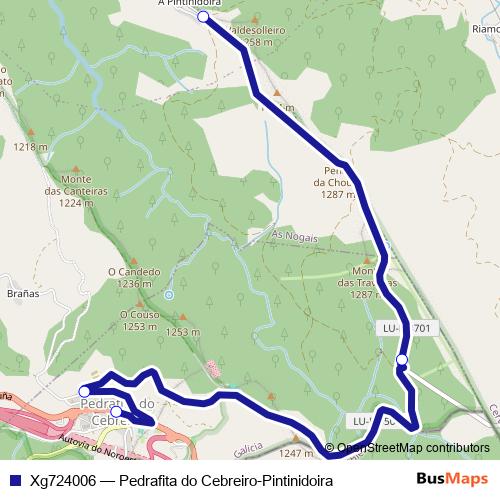 Xg724006 bus Line Map