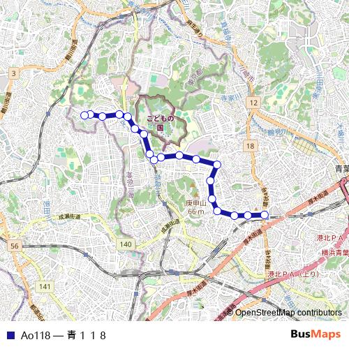 Ao118 bus Line Map