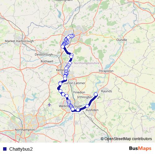 Chattybus2 bus Line Map
