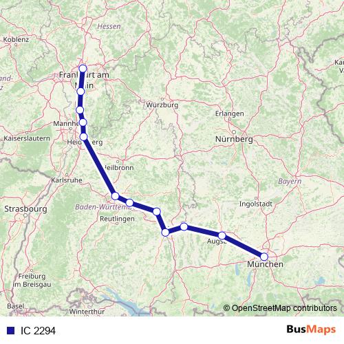 IC 2294 rail Line Map