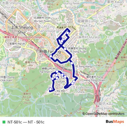 NT-501c bus Line Map