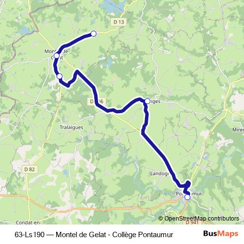 63-Ls190 bus Line Map