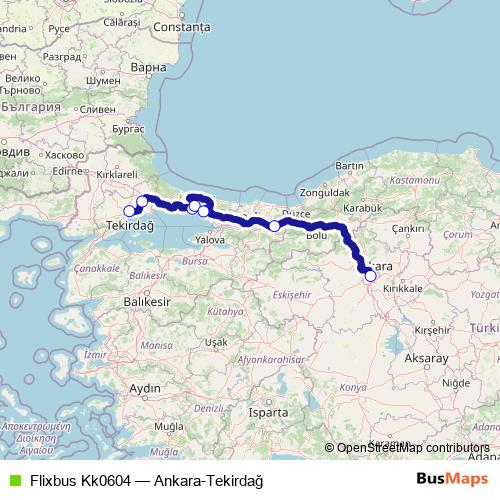 Flixbus Kk0604 bus Line Map
