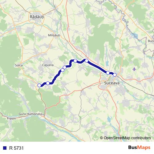 R 5731 rail Line Map