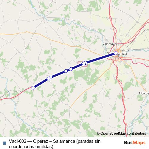 Vacl-002 bus Line Map