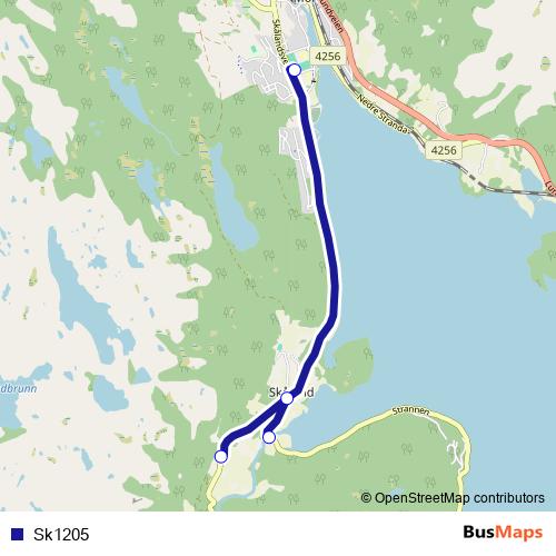 Sk1205 bus Line Map
