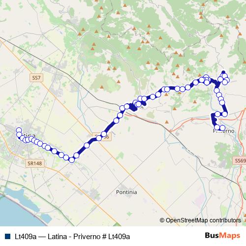 Lt409a bus Line Map