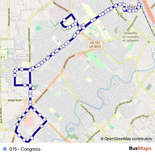 015 - Congress bus Line Map